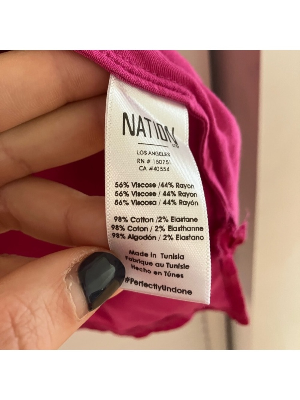 Nation LTD Donna Satin Bell Sleeve Top Small - Picture 5 of 10